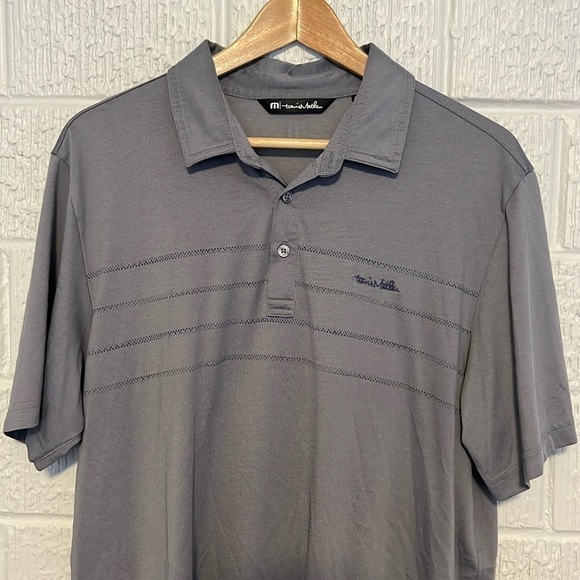 Travis Mathew Men’s Pima Cotton River Rafter Striped Polo - Large - Picture 3 of 9